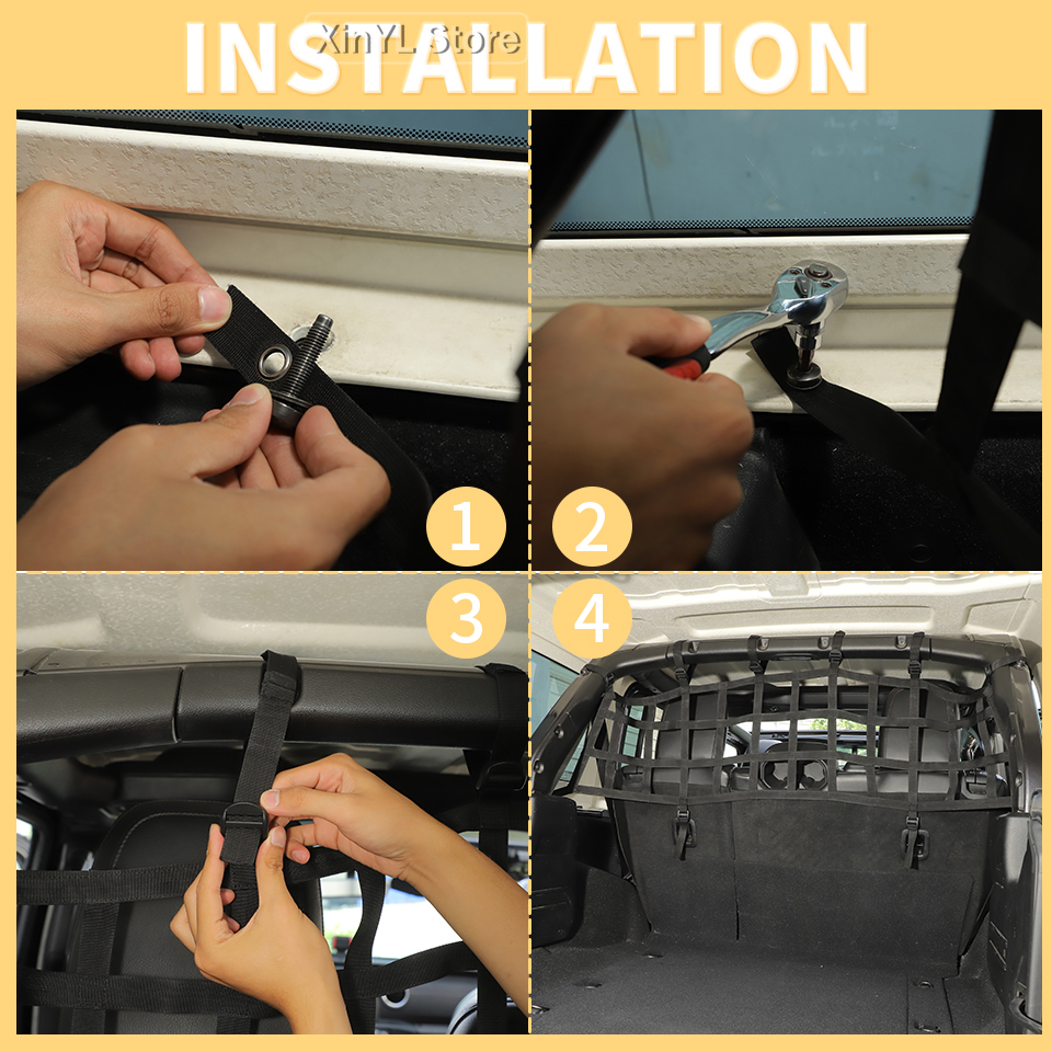 Car Rear Seat Trunk Isolation  – обзор и цена Car Cargo Net Trunk