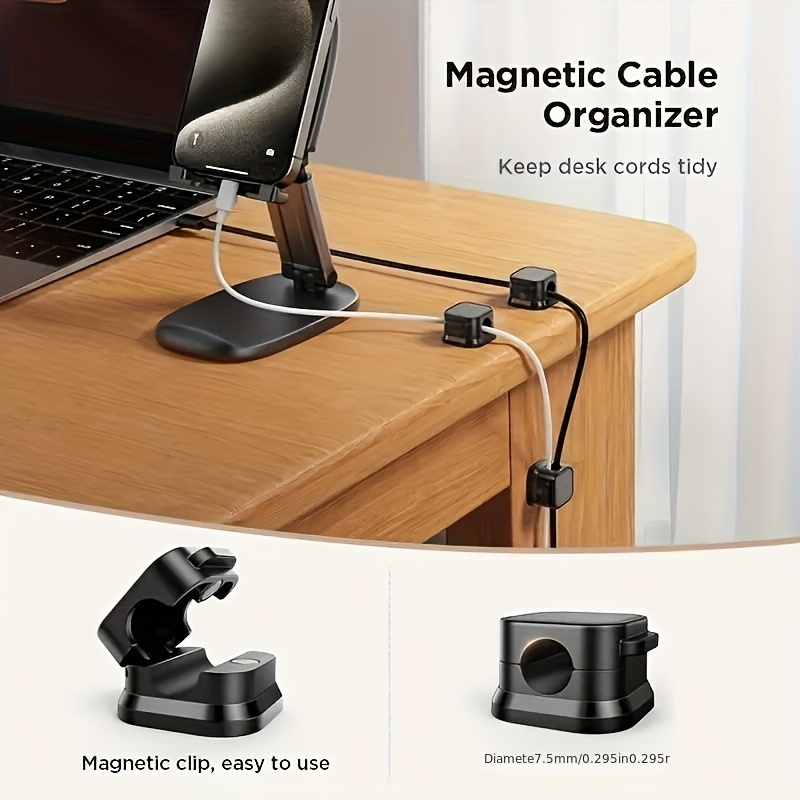 6/12Pcs PP Magnetic Cable Clip – обзор и цена Car Cable Organizer