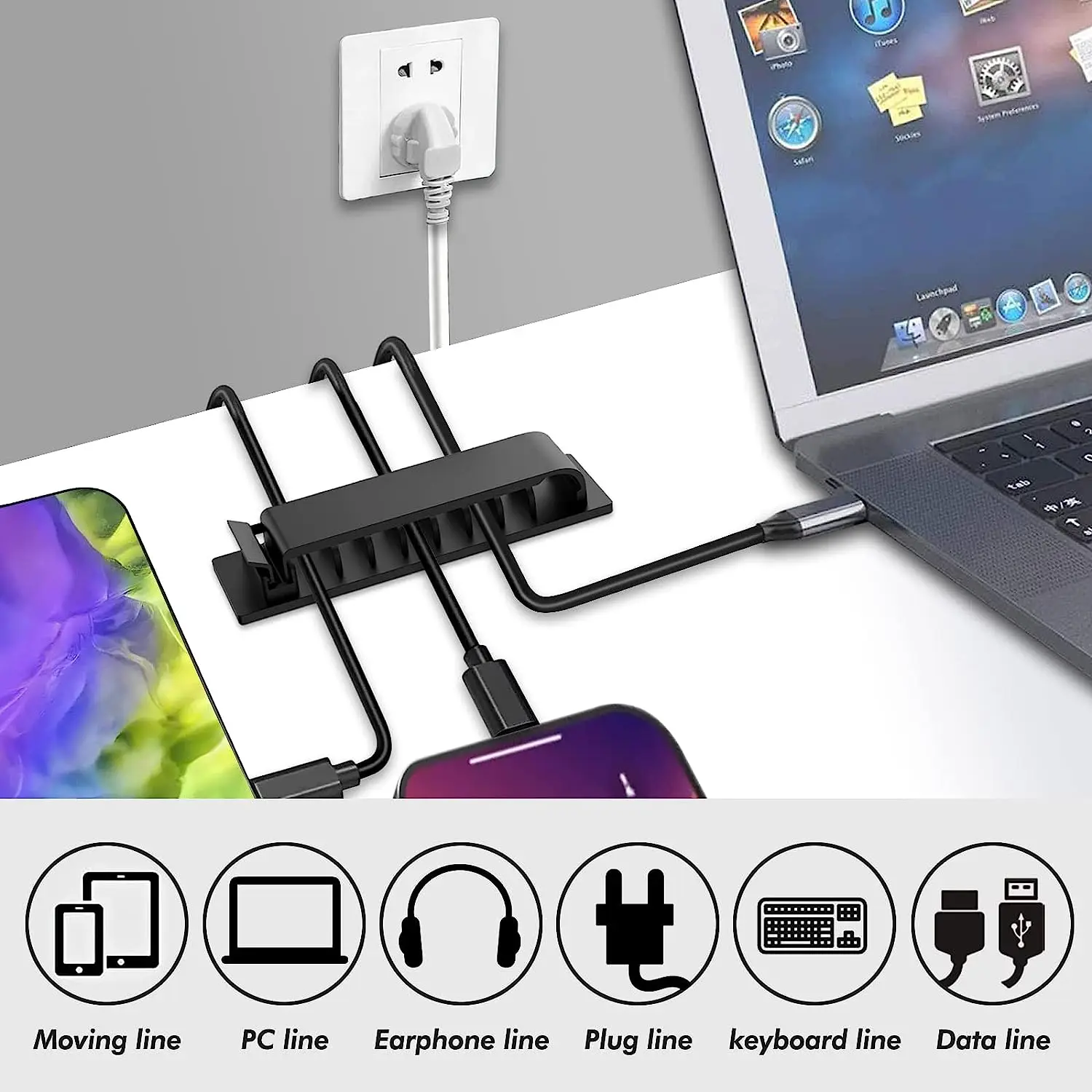 Cable Organizer Self Adhesive  – обзор и цена Car Cable Organizer