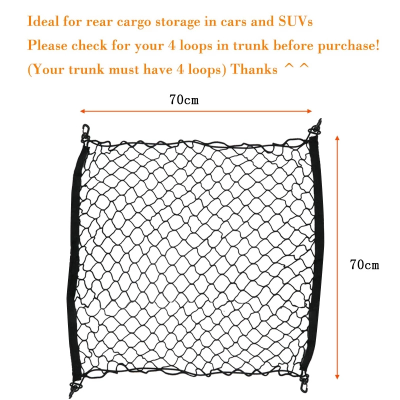 Car Trunk Network Mesh for Zee – обзор и цена Car Cargo Net Trunk