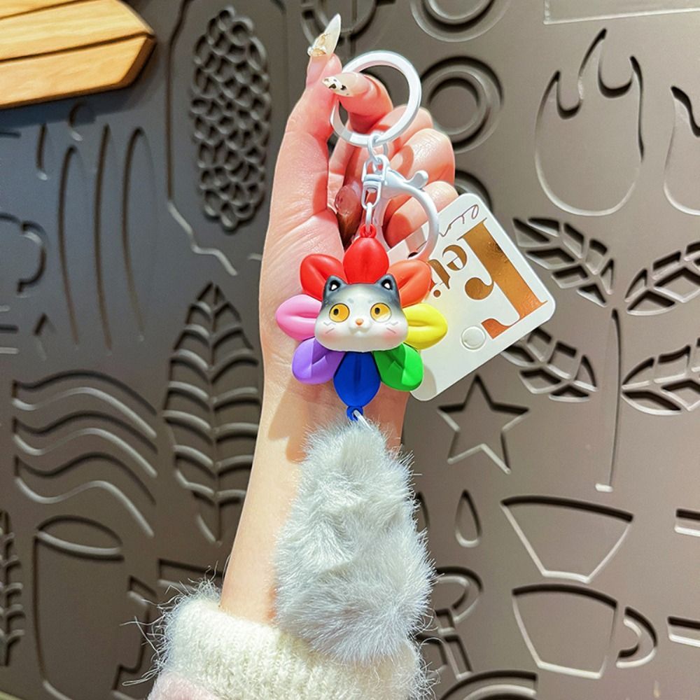 Funny Rotatable Cat Keychain w – обзор и цена Car Accessories For Women