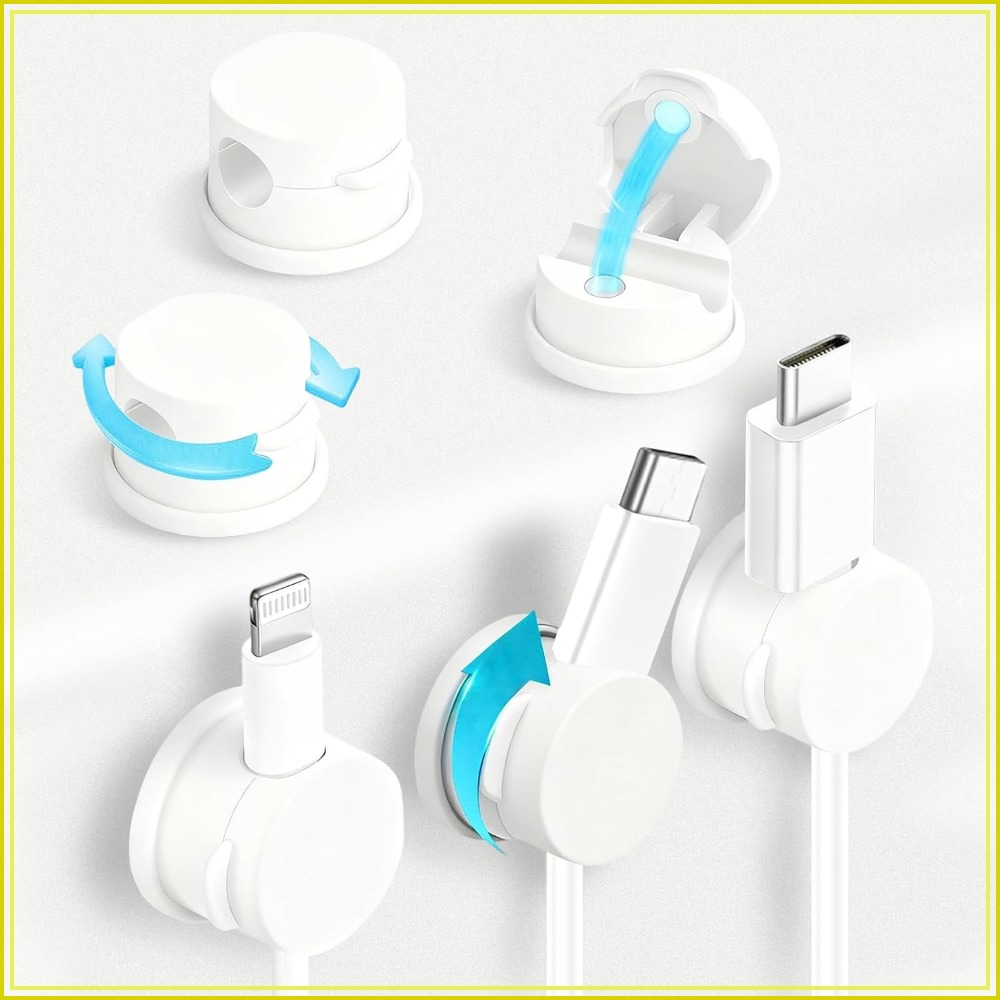 6pcs Magnetic Cable Clips 360° – обзор и цена Car Cable Organizer