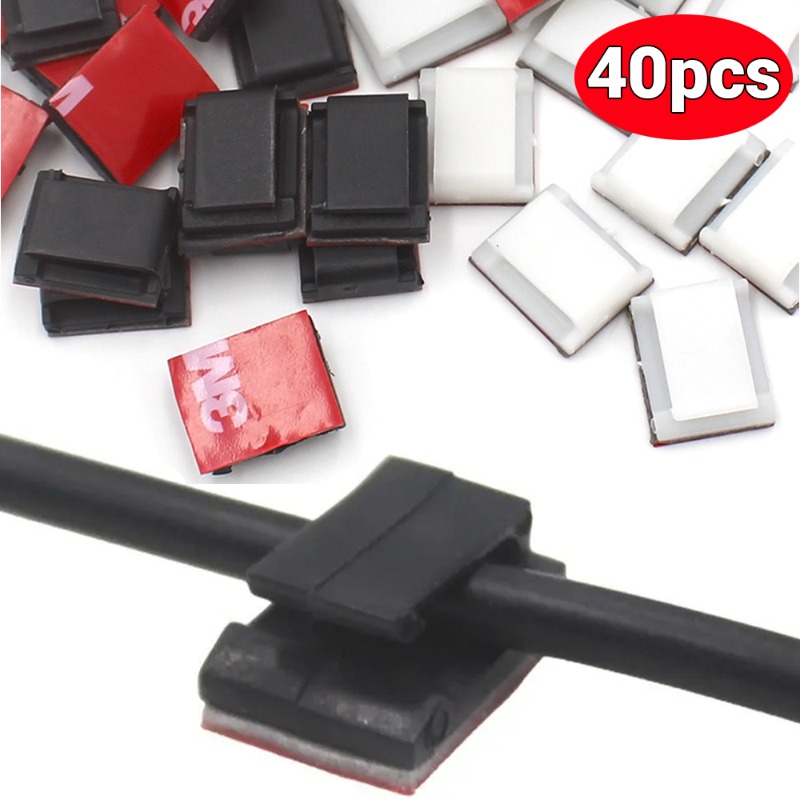 40/10Pcs Self-adhesive Car Cab – обзор и цена Car Cable Organizer