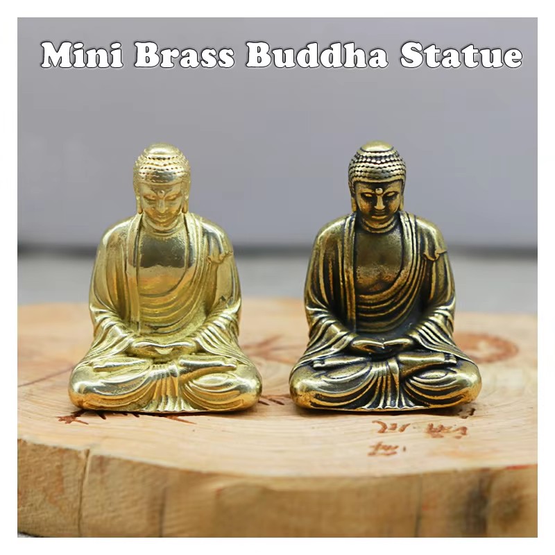 Mini Brass Buddha Statue Pocke – обзор и цена Car Accessories Oman