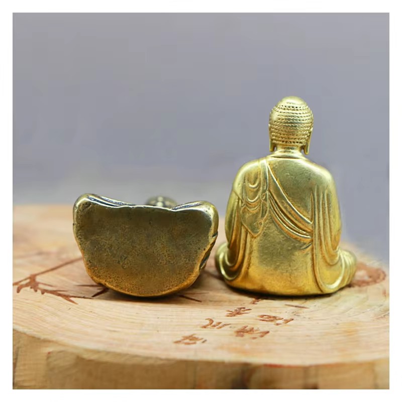 Mini Brass Buddha Statue Pocke – обзор и цена Car Accessories Oman