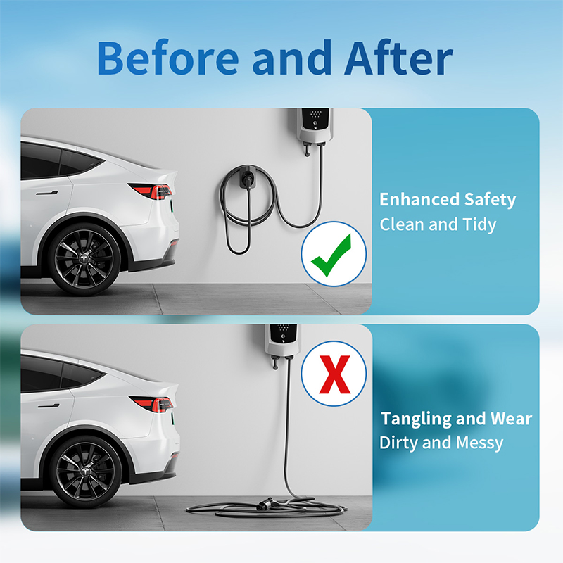 EV Charger Cable Holder For Ty – обзор и цена Car Cable Organizer