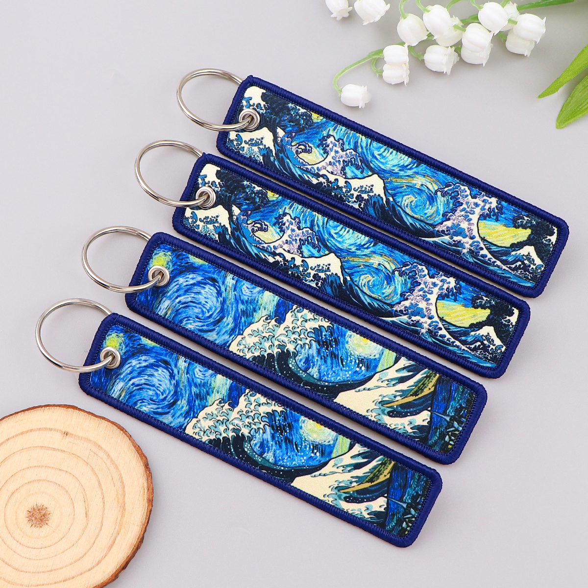 Van Gogh Embroidery Key Fobs K – обзор и цена Car Accessories For Women