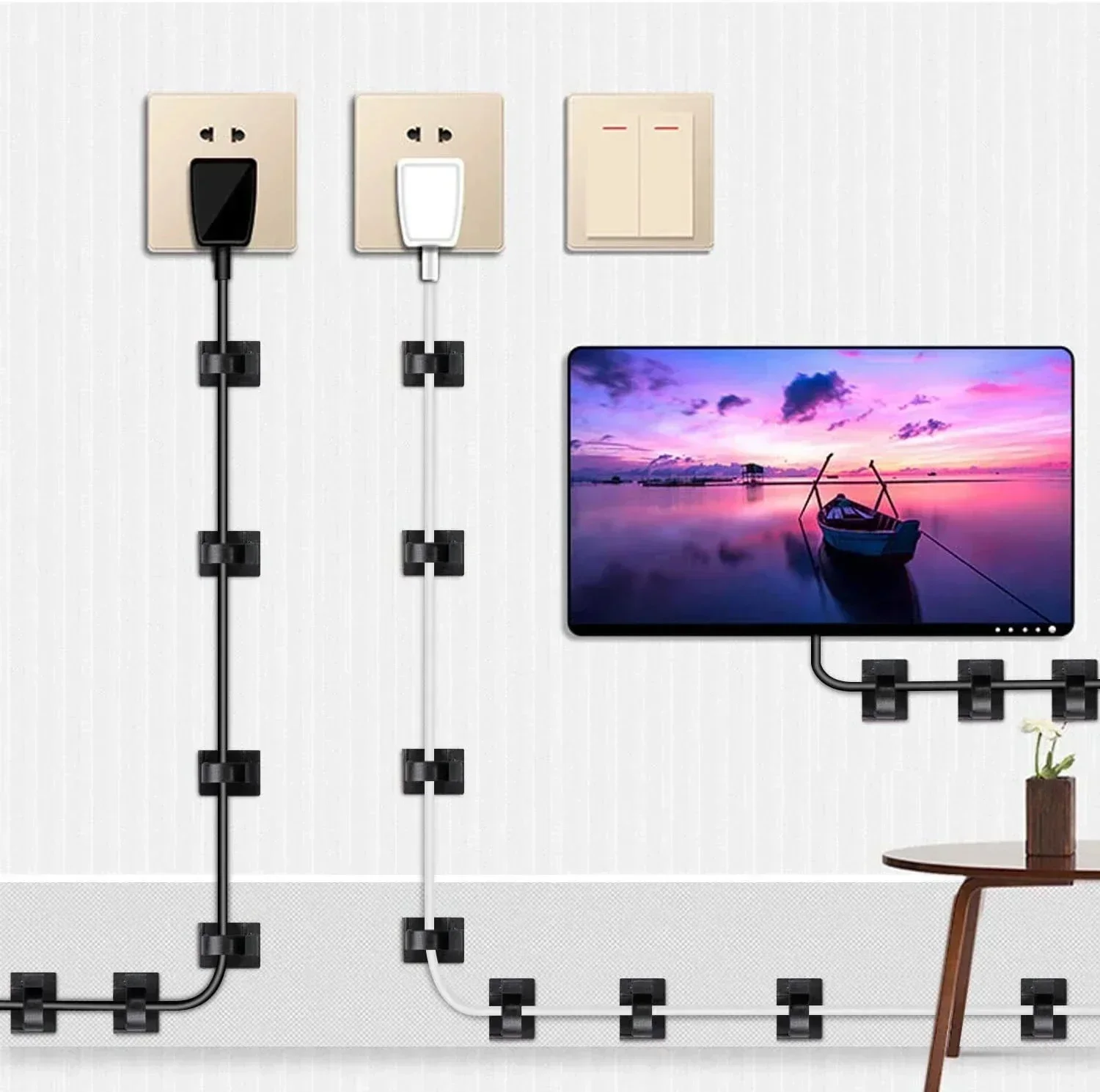 Adhesive USB Cable Organizer C – обзор и цена Car Cable Organizer