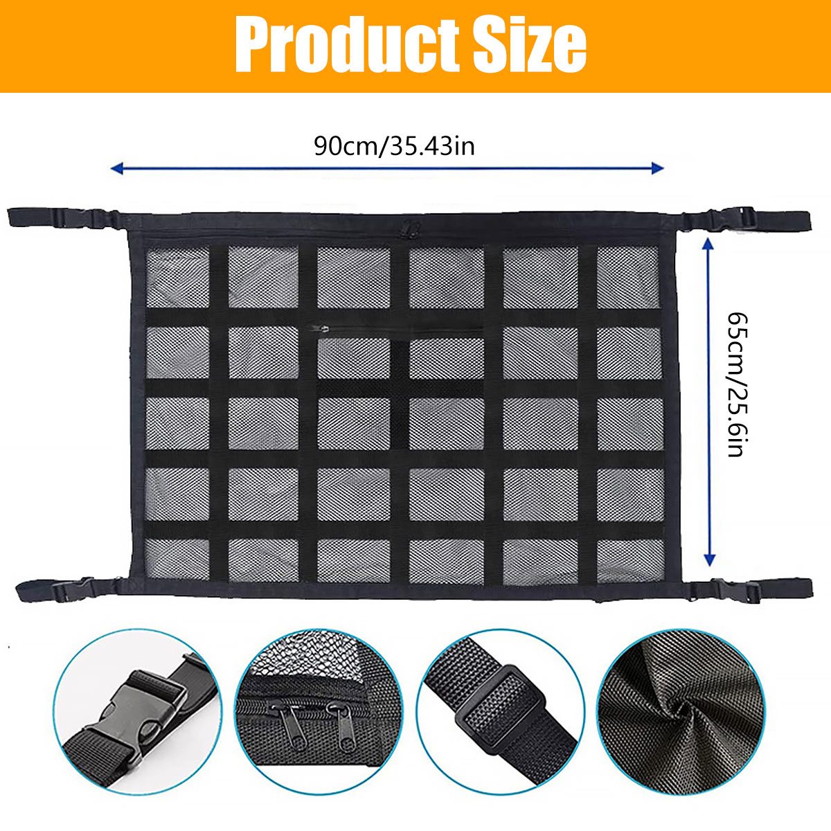 Car Ceiling Cargo Net Strong L – обзор и цена Car Cargo Net Trunk